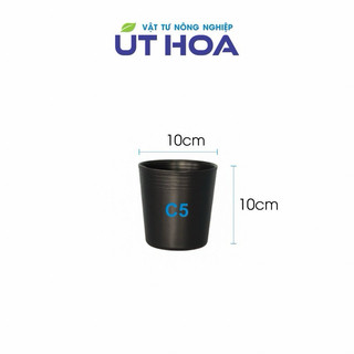 Set 10 chậu nhựa đen C3 (8 x 8 cm) ươm cây