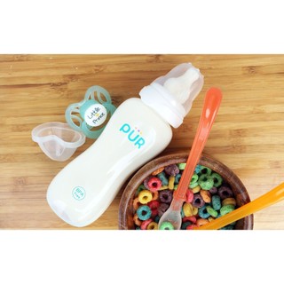 Bình sữa cổ thường Pur - Comfort Feeder  (Anti-colic Feeding bottle) 250ml (có sẵn 1 núm L=F cho bé trên 6th trong bình)
