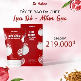 Tẩy tế bào chết lựu đỏ mầm gạo dr.halee - tuýp 100ml