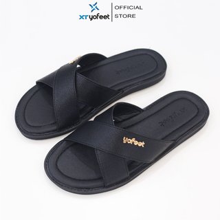Dép lê nam quai chéo gắn mác XT YOFEET Mã: YO 41
