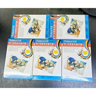 GIẤY IN ẢNH GLOSSY RC ROLAND 4R 260G( XẤP 100 TỜ)