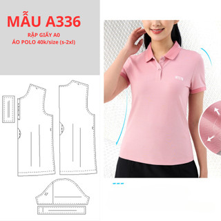 Rập giấy a0 áo thun polo nữ - a336