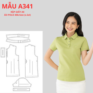 Rập giấy a0 áo polo nữ -a341