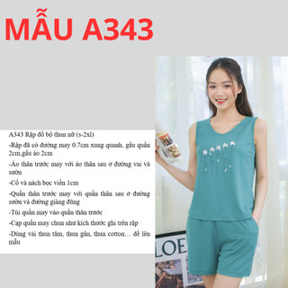RẬP GIẤY A0 ĐỒ BỘ ĐÙI THUN NỮ 3 LỖ -A343