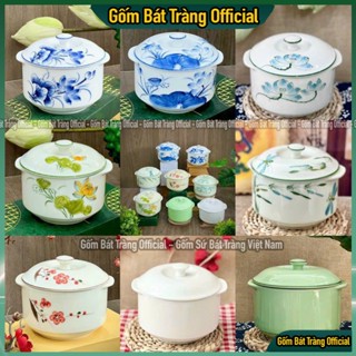 [NHIỀU MẪU] Thố Sứ Chưng Yến Bát Tràng, Âu Cơm, Âu Yến, Âu Đựng Thức Ăn Gốm Sứ Bát Tràng Cao Cấp