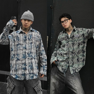 Áo sơ mi Flanel FAFIC cotton wash form rộng tay trơn hot trend 2024 FAFIC STUDIO