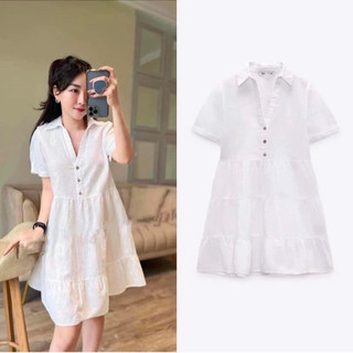 Váy zara mau trắng