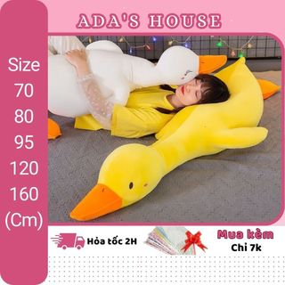 Gấu bông vịt vàng má hồng trầm cảm gấu bông hình ngỗng mệt mỏi EDA'S HOUSE