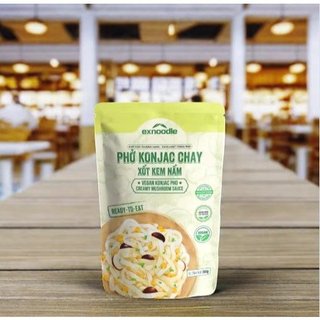 Phở konjac chay - xốt kem nấm, ăn liền, tiện lợi, calorie thấp, không chất bảo quản-gluten