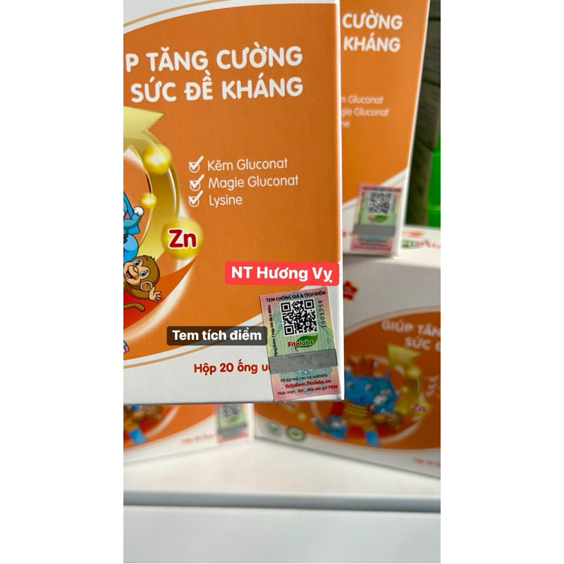 CHÍNH HÃNG | ZinC Fitolabs - Siro tăng đề kháng, hỗ trợ ăn ngon cho bé - Vị thơm ngon, dễ uống (Hộp 20 ống 10ml)