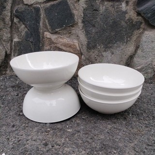 [gốm-sứ]Tô sứ trắng Dày 8inch cao cấp