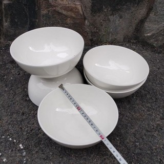 [gốm-sứ]Tô sứ trắng Dày 8inch cao cấp