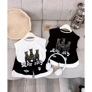 Bộ Cộc Tay Bé Trai, Đồ Bộ Tanktop Cotton Mát Phối Quần Khỏe Khoắn Cho Bé Trai Từ 6 - 22kg