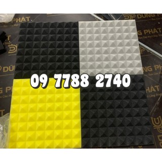 Mút gai, mút kim tự tháp chống cháy 50x50x5cm tiêu âm - cách âm tỉ trọng cao dùng cho phòng thu