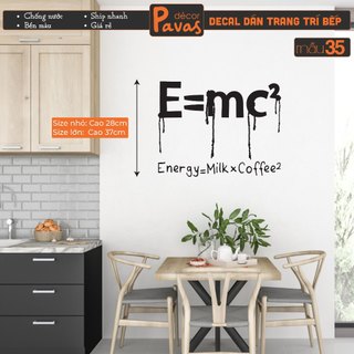 Decal trang trí quán cà phê trang trí dán tường, chung cư, quán ăn. dct