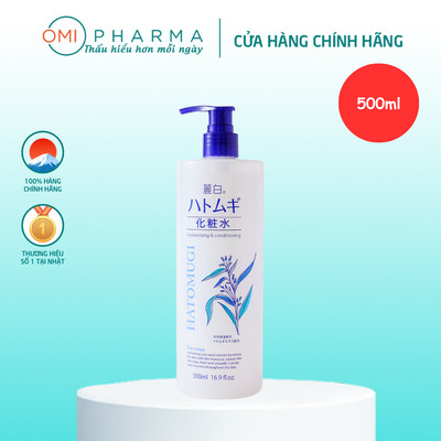 Nước Dưỡng Ẩm/ Lotion Làm Sáng Da Reihaku Hatomugi Lotion Nhật Bản (500ml)