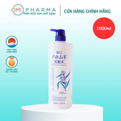 Nước Dưỡng Ẩm Và Sáng Da Reihaku Hatomugi Lotion (1000ml)