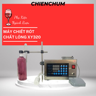 Máy chiết rót tự động 1 vòi, máy chiết rót chất lỏng vòi kim loại xy320, chiến chum, phụ kiện ngành rươu.