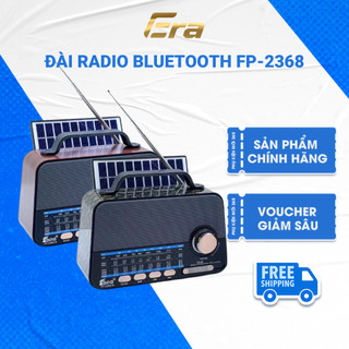 Đài Radio Bluetooth Năng Lượng Mặt trời AM/FM FP-2368-S - Era sóng khỏe, loa hay thiết kế đẹp mắt