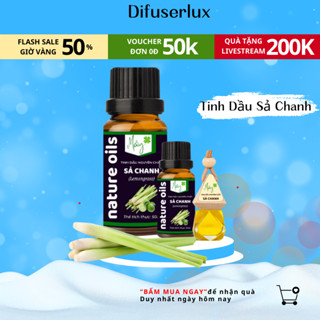 Lọ tinh dầu nguyên chất sả chanh 10ml - 50ml tinh dầu thiên nhiên thơm phòng massage đuổi muỗi - Mây