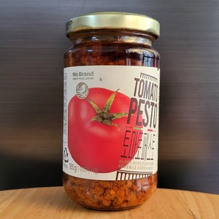 No brand - lọ đỏ 185g - sốt pesto cà chua / ý / tomato pesto sauce