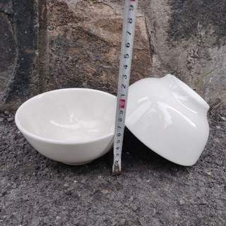 [Sứ-Gốm] 1 Tô sứ trắng (15*6cm) Dày cao cấp