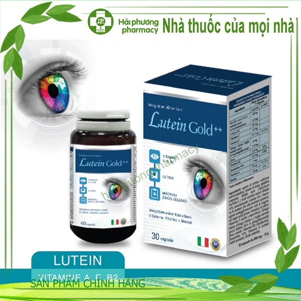 Viên uống bổ mắt Lutein Gold++ Giúp chống oxy hóa, giúp tốt cho thị lực hộp 30 viên (H8)