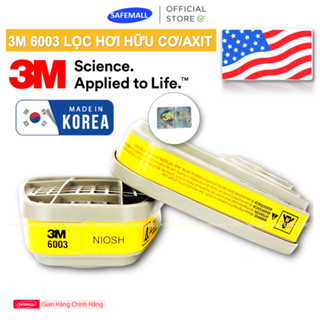  Phin lọc hơi hữu cơ 3M 6001 Phin lọc vô cơ và hữu cơ 3M 6003 Phin lọc hỗn hợp 3M 6006 SAFEMALL 