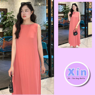 Đầm nữ dễ thương-Xín- kiểu suông sát nách cổ tim sau - nhiều màu sắc  [XÍN - Fashion Design]