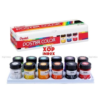 Màu Poster Pentel Hộp 12 màu 30ml