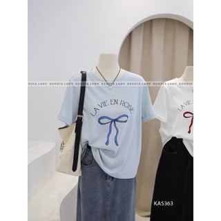 Áo Thun Nữ siêu cấp Form chuẩn Kenzia Lady- Áo Phông Cổ Tròn Tay Ngắn  Basic Cotton 100%  - KA5363