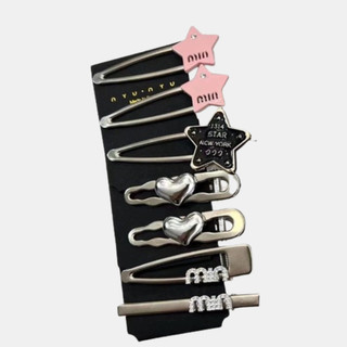 Sét kẹp tóc min hồng 7 món siêu xinh min trắng 03 mã: cl408