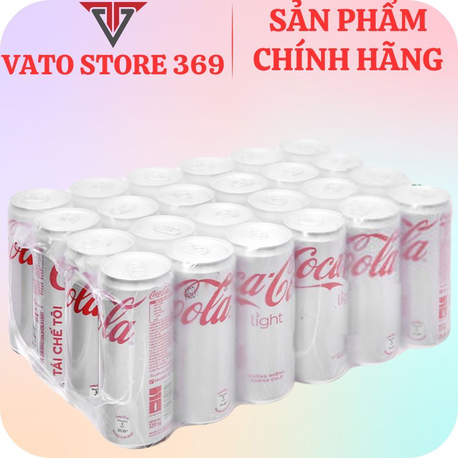 Nước ngọt có ga COCA COLA light lon 320ml