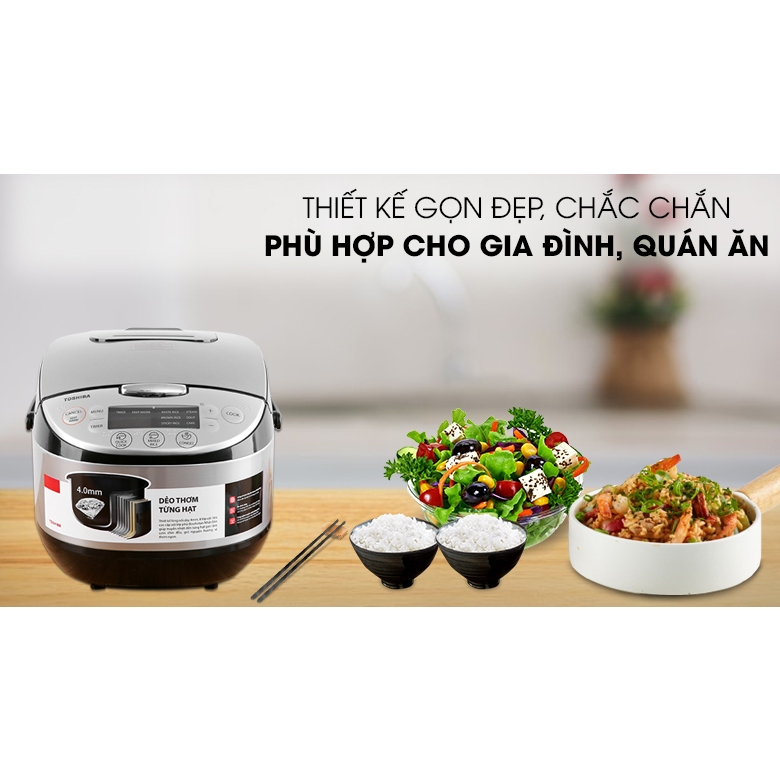 Nồi cơm điện tử Toshiba 1.8 lít RC-18DR2PV(K)