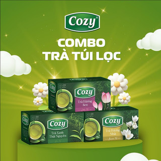 [Tết 2026] Trà Cozy hòa tan Icetea 240g (16 gói x 15g) (mẫu hộp mới)