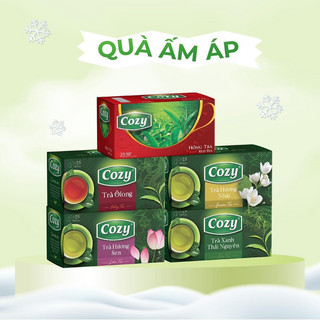 [Tết 2026] Trà Cozy hòa tan Icetea 240g (16 gói x 15g) (mẫu hộp mới)