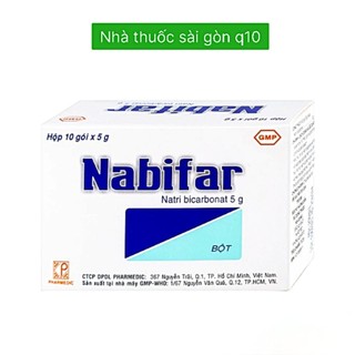 [Cam kết chính hãng] Muối Nabifar - Muối Rửa Vệ Sinh Phụ Nữ - Tạo Môi Trường Kiềm (Hộp 10 Gói)