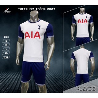 Bộ quần áo đá banh Tottenham Hotspur Sân Nhà 2024 Mới Nhất Logo Thêu, Vải Thun Lạnh - B6