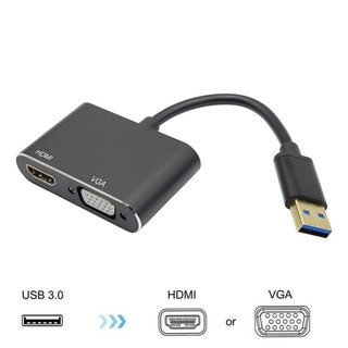 CÁP CHYỂN USB 3.0 TO HDMI/VGA