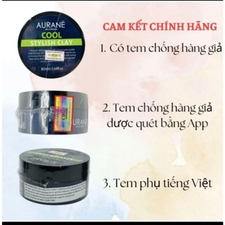 [CHÍNH HÃNG] Sáp vuốt tóc Aurane Cool Stylish Clay - 80g
