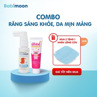 COMBO Răng Sáng Khỏa, Da Mịn Màng ( 1 Xịt Sâu Răng Babimoon Chai 30ml + 1 Kem Em Bé Plus 20g)