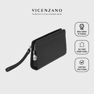 Bóp Cầm Tay, Túi Kẹp Nách Nam Zena Clutch Da Thật Cao Cấp, Khóa Số Bảo Mật, Công Sở Hiệu Vicenzano