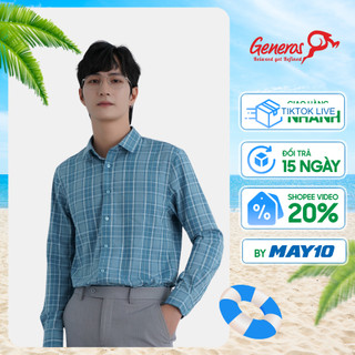 Áo sơ mi nam dài tay Slimfit GENEROS AK385 010123128MF Áo sơ mi Hàn Quốc kẻ sọc