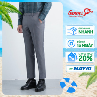 Quần âu nam GENEROS LD015 020123339MF quần tây nam công sở lịch lãm ít nhăn