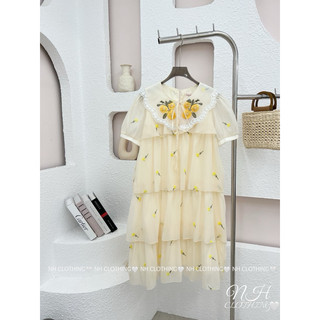 Váy tầng thêu hoa sm