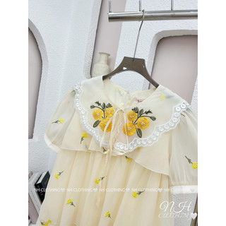 Váy tầng thêu hoa sm