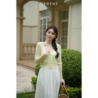Áo khoác cardigan MALY chất liệu sợi cotton dệt kim mặc hè by Serene