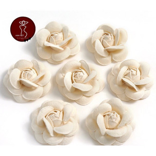 Combo 3 Hoa trà dạ cài áo bản 6,5cm