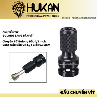 Đầu chuyển máy siết bulong sang bắt vít - Đầu chuyển vít 1/2 - Chuôi lục giác 6.35mm