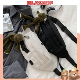 TÚI BAO TỬ ĐEO TRƯỚC NGỰC ULZZANG CANVAS, TẶNG KÈM MÓC KHÓA ẾCH